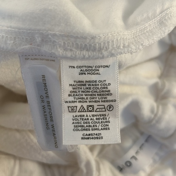 LOFT White Paper Bag Waist Front Tie Straight Leg Button Fly Jeans Size Small - Picture 10 of 10